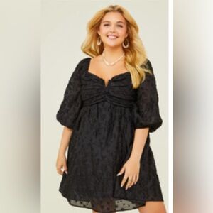 Arula Black Floral Dress